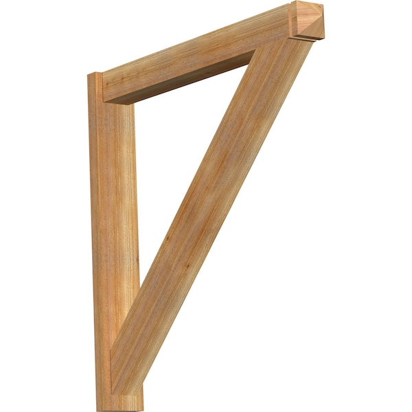 Ekena Millwork Traditional Arts & Crafts Rough Sawn Outlooker, Western Red Cedar, 6"W x 44"D x 44"H OUT06X44X44TRA03RWR - main